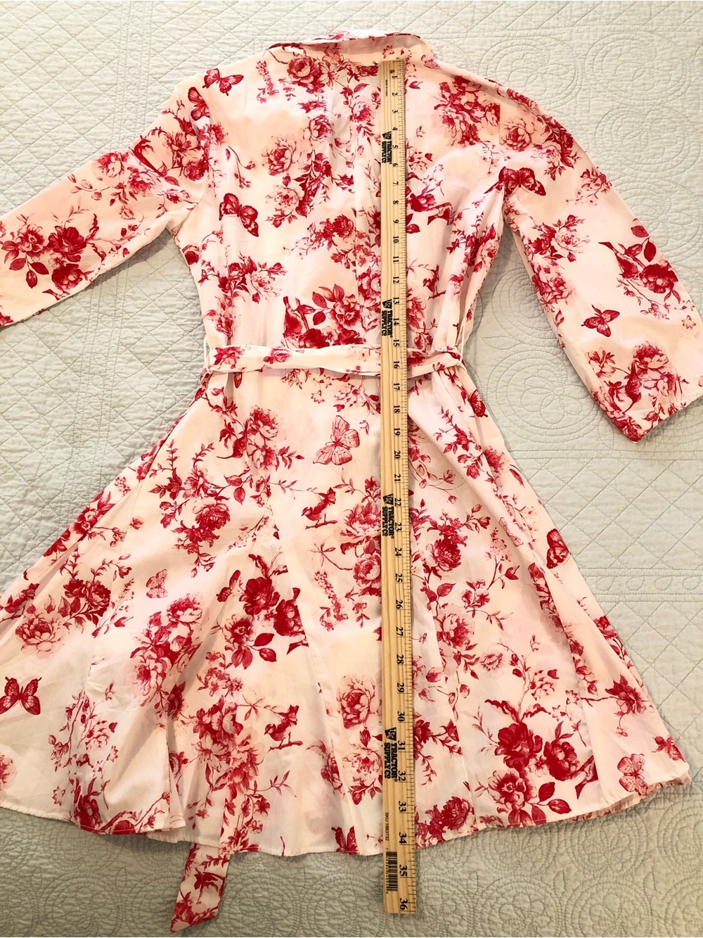 Cynthia Steffe toile floral shirt dress. Size medium petite. - Picture 10 of 11